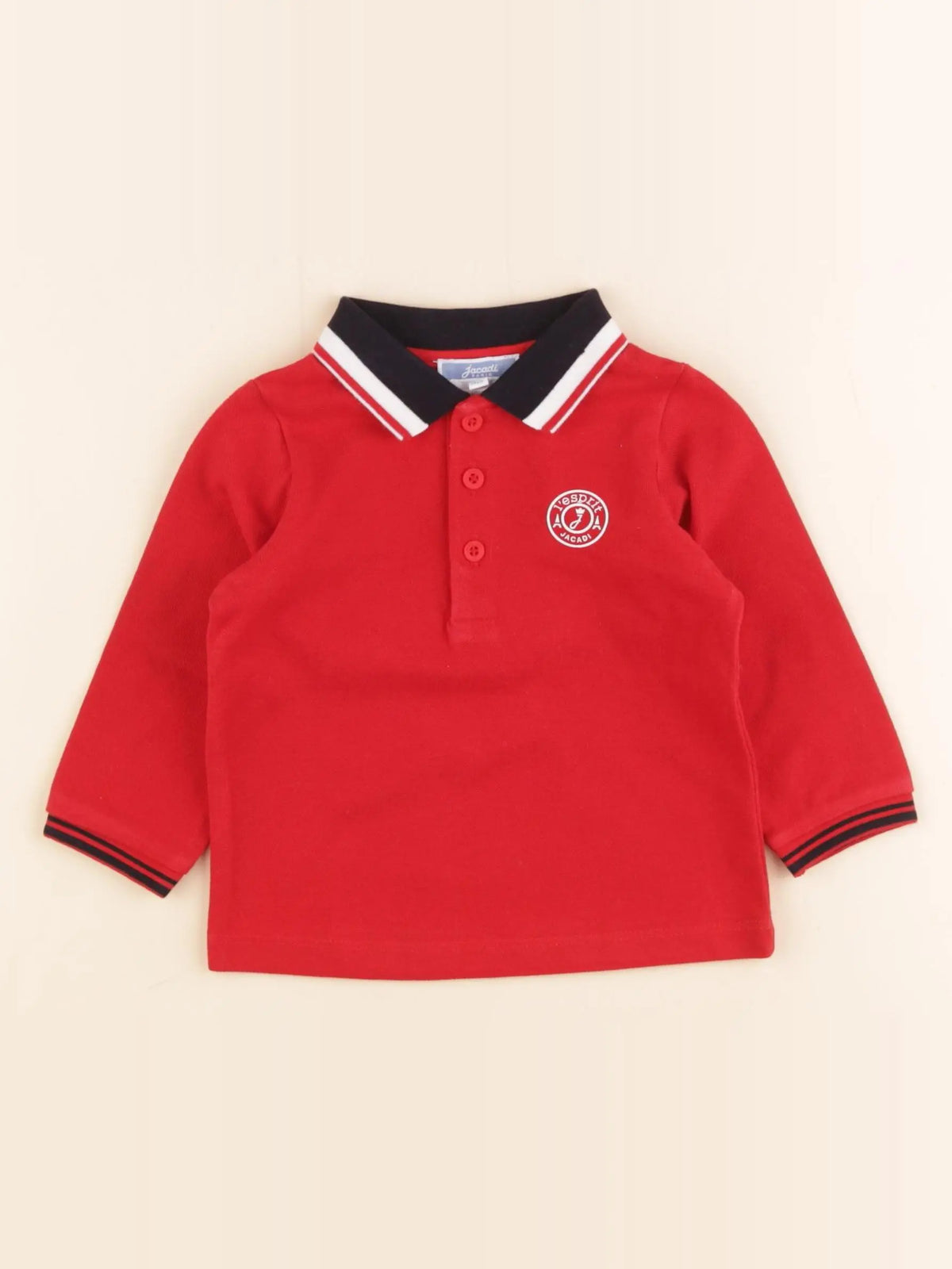 Jacadi - polo rouge - 12 mois