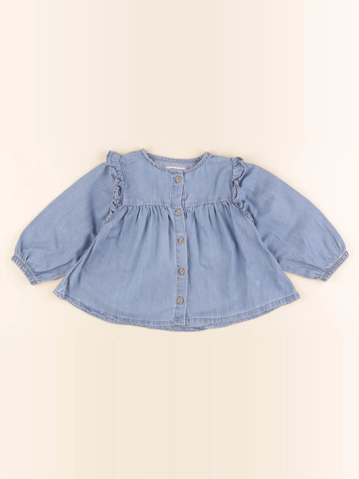 Vertbaudet - blouse bleu - 2 ans