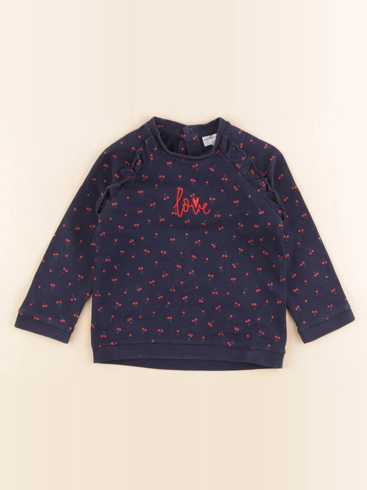 Vertbaudet - sweat bleu - 2 ans