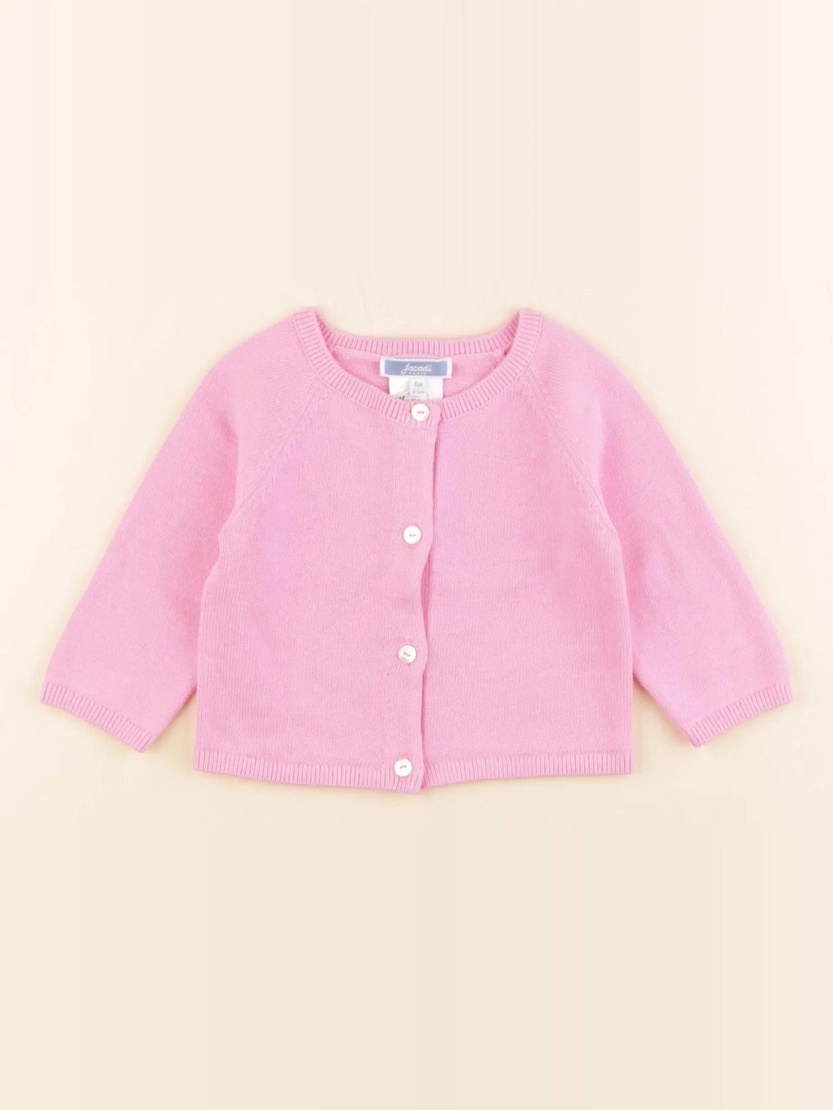 Jacadi - gilet rose - 6 mois