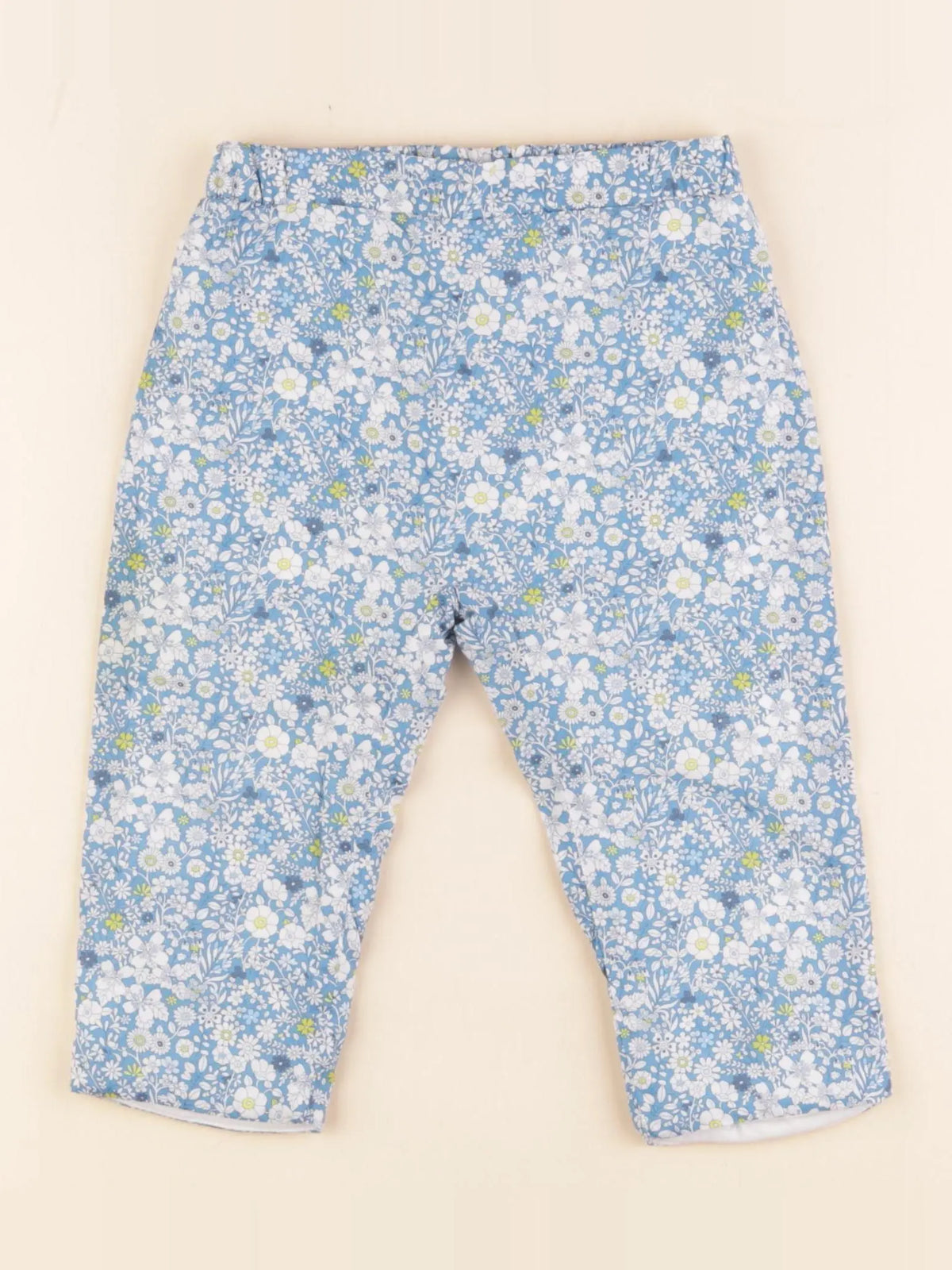 Jacadi - pantalon doublé bleu - 18 mois