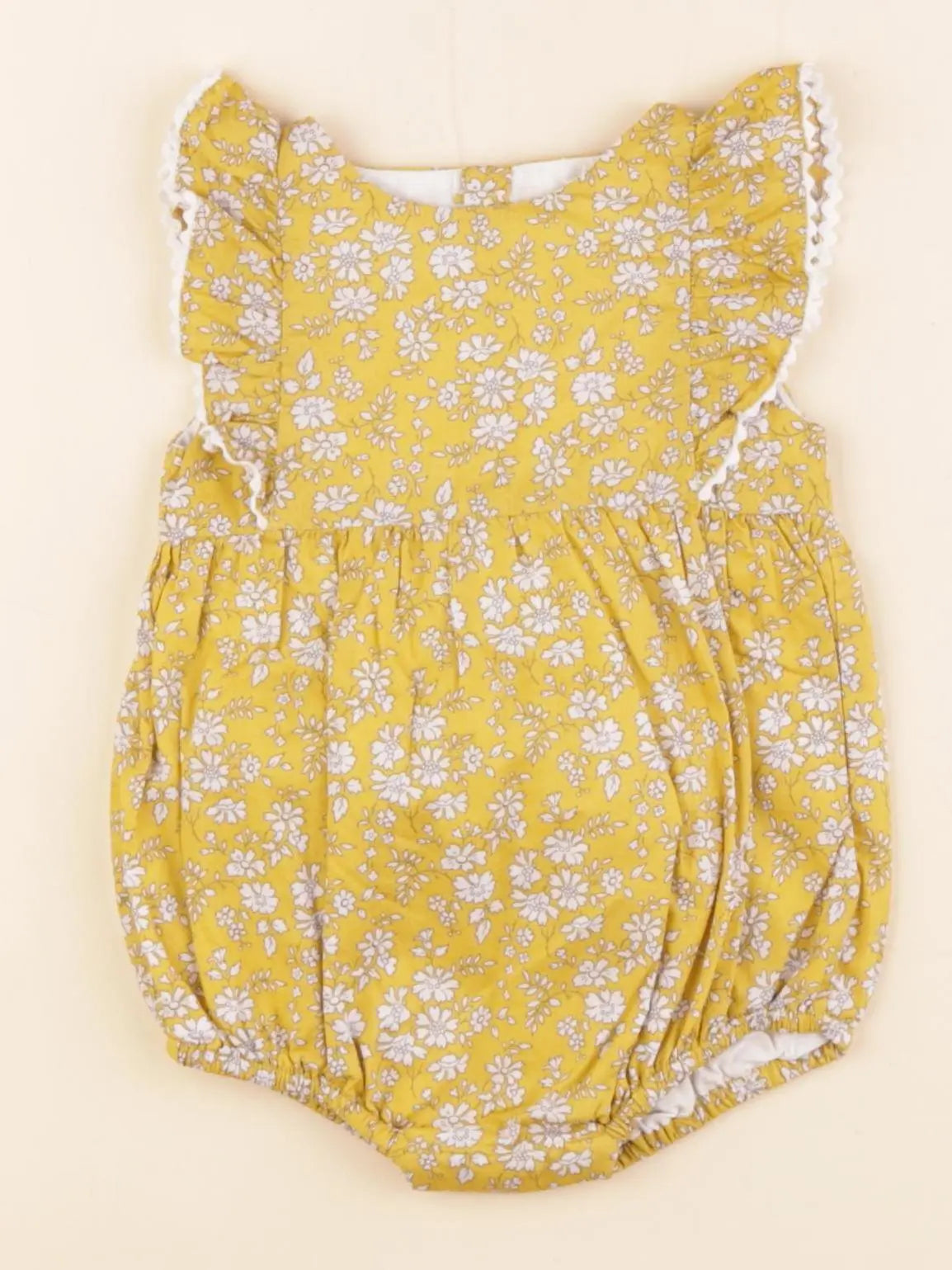 Jacadi - combinaison liberty jaune - 3 mois