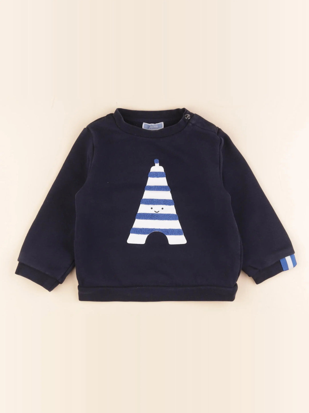 Jacadi - sweat bleu - 36 mois