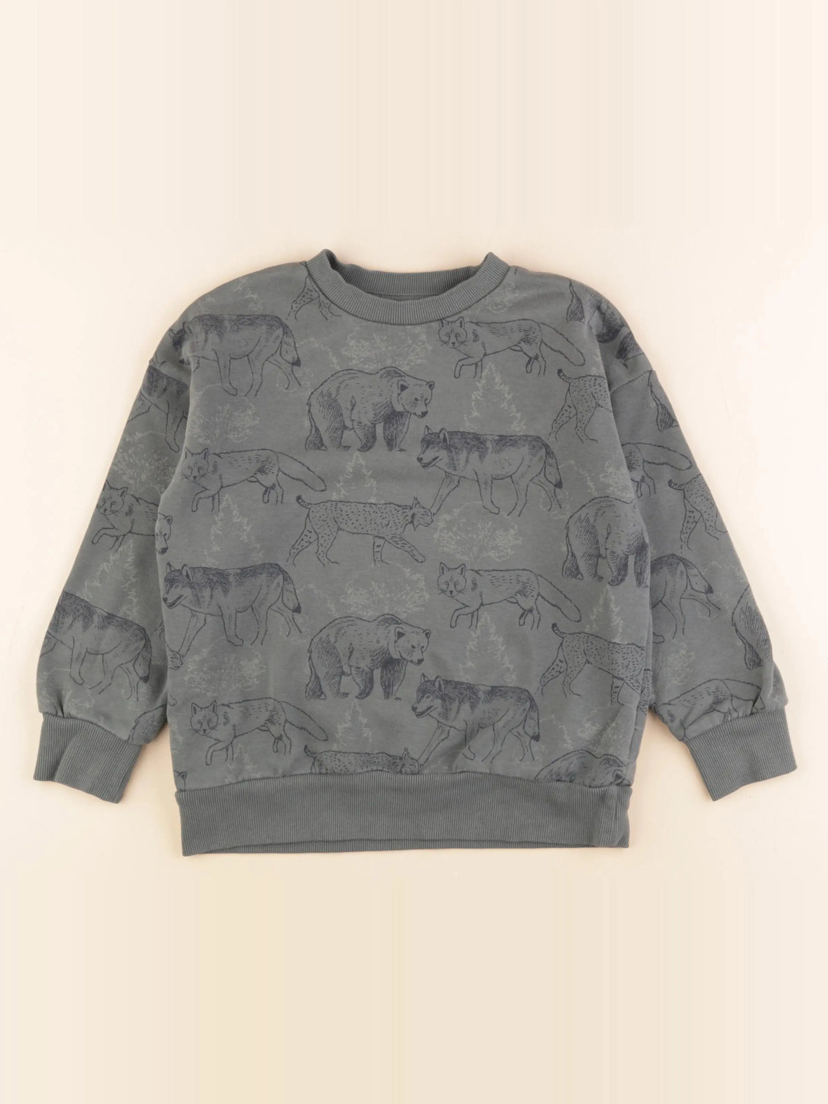 Vertbaudet - sweat vert - 8 ans