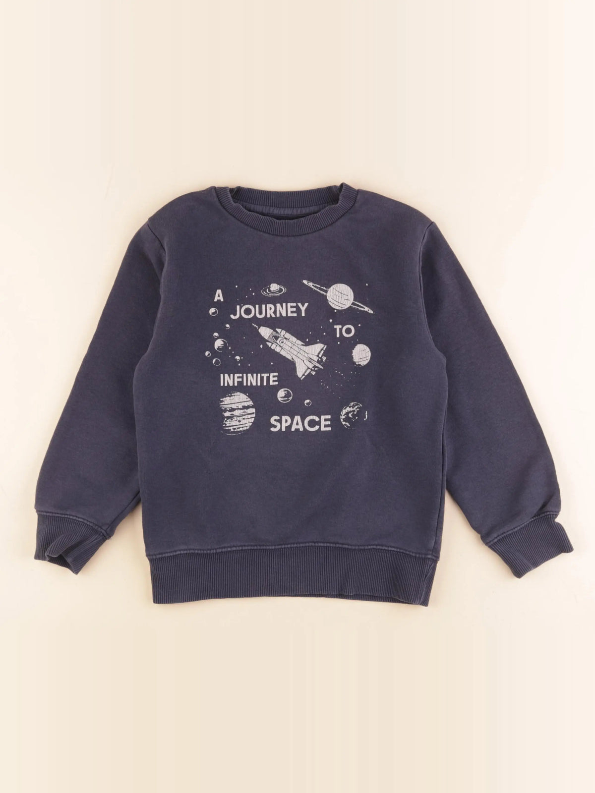 Vertbaudet - sweat bleu - 8 ans