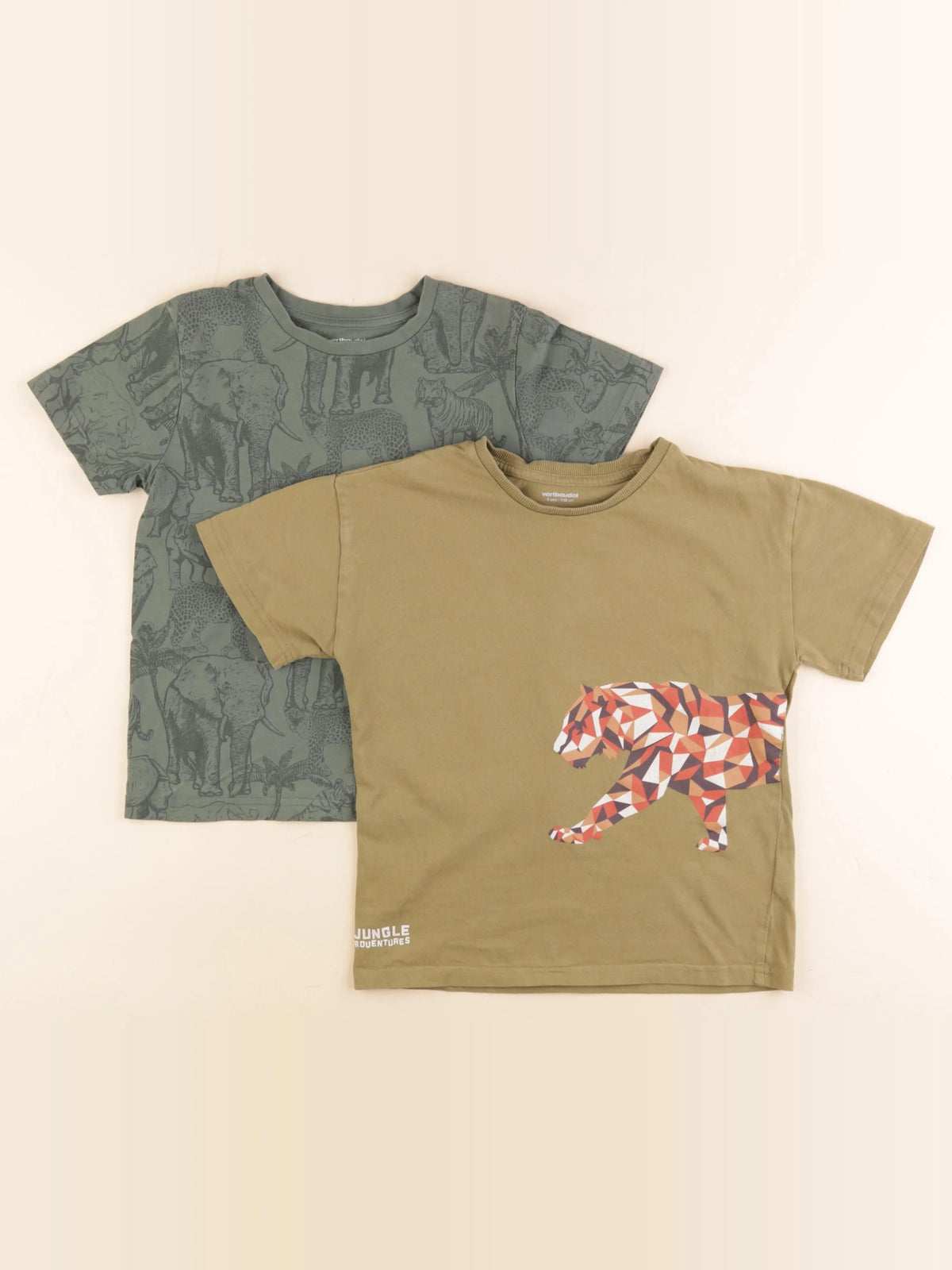 Vertbaudet - tee-shirt vert - 8 ans