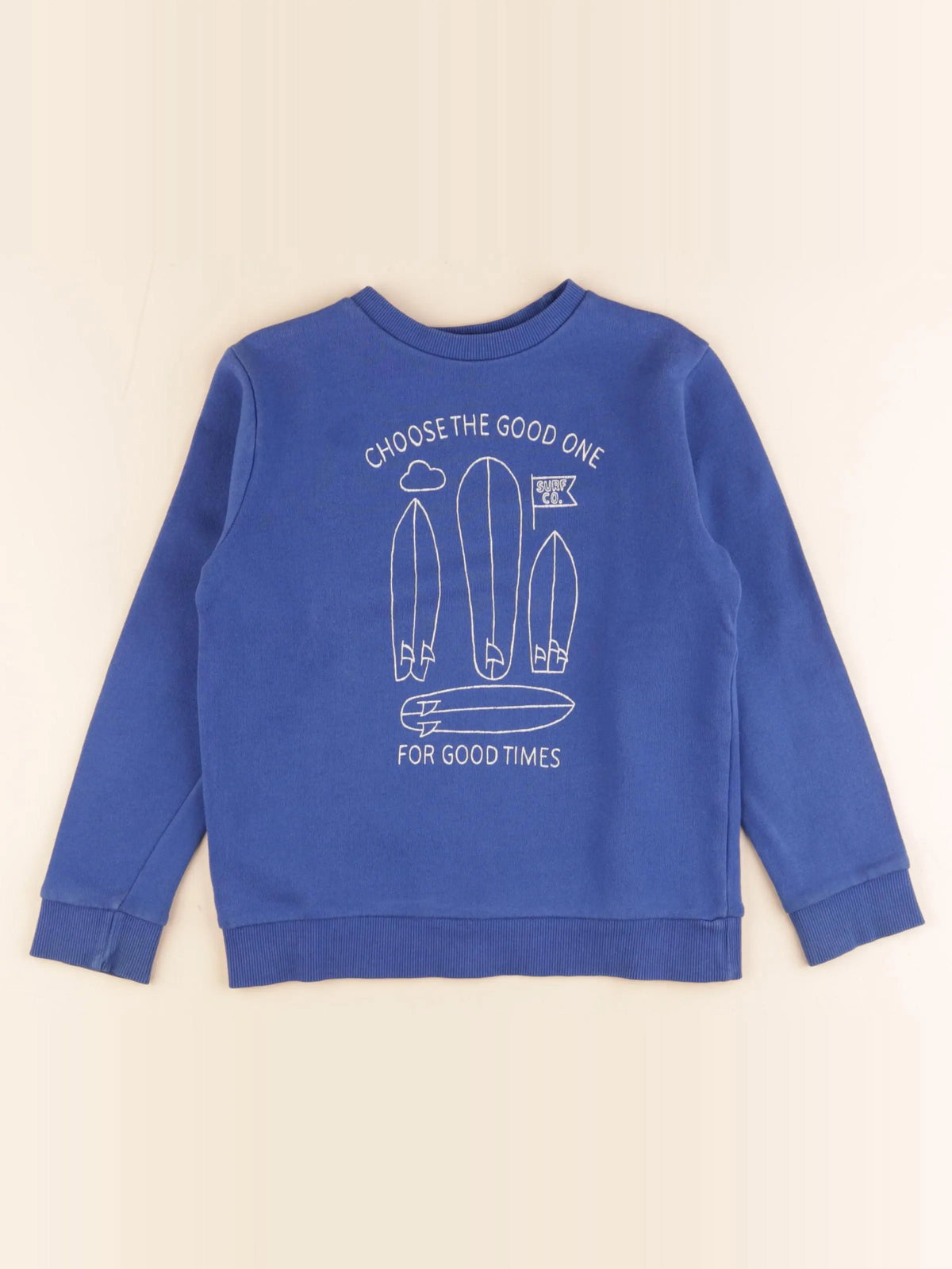 Cyrillus - sweat bleu - 6 ans