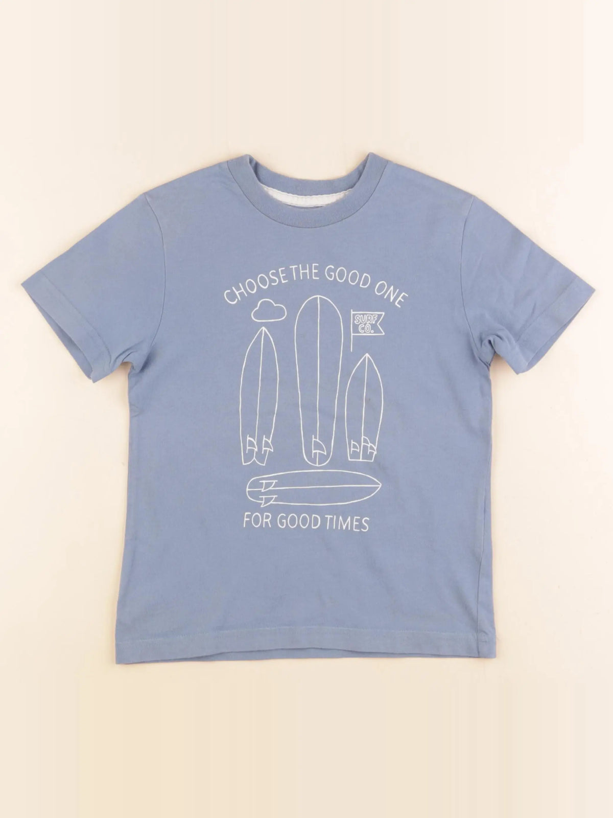 Cyrillus - tee-shirt bleu - 6 ans