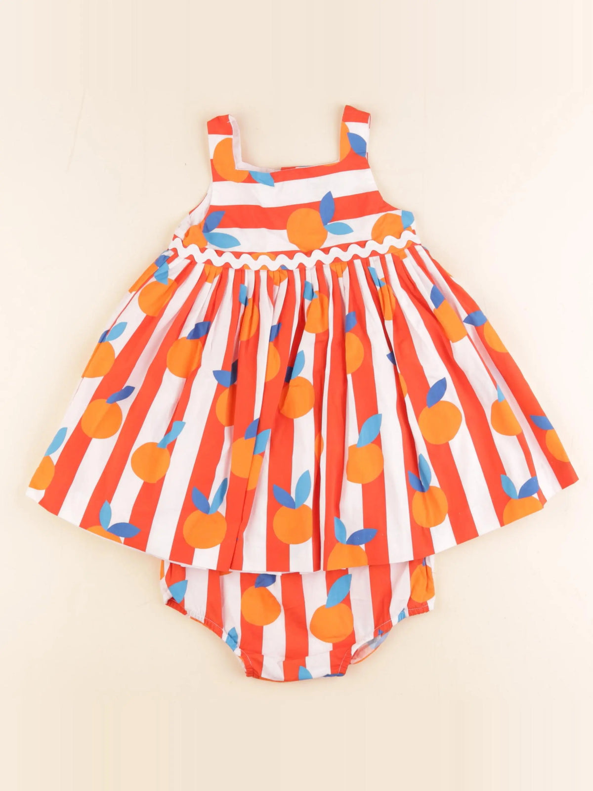 Jacadi - robe orange - 24 mois