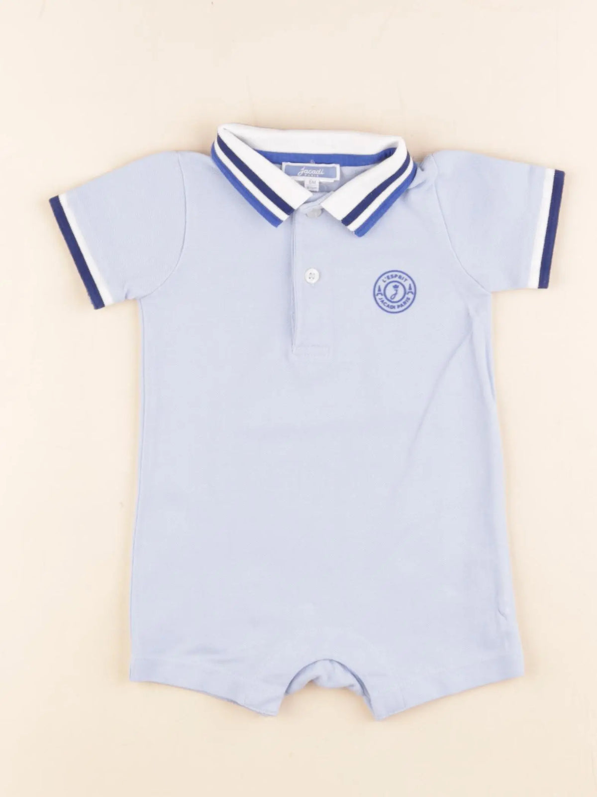 Jacadi - combinaison bleu - 6 mois