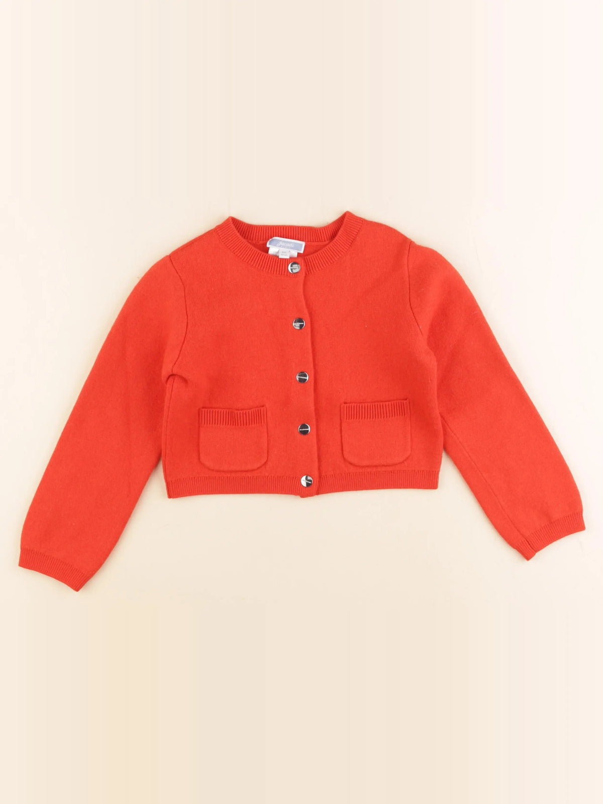 Jacadi - gilet orange - 6 ans
