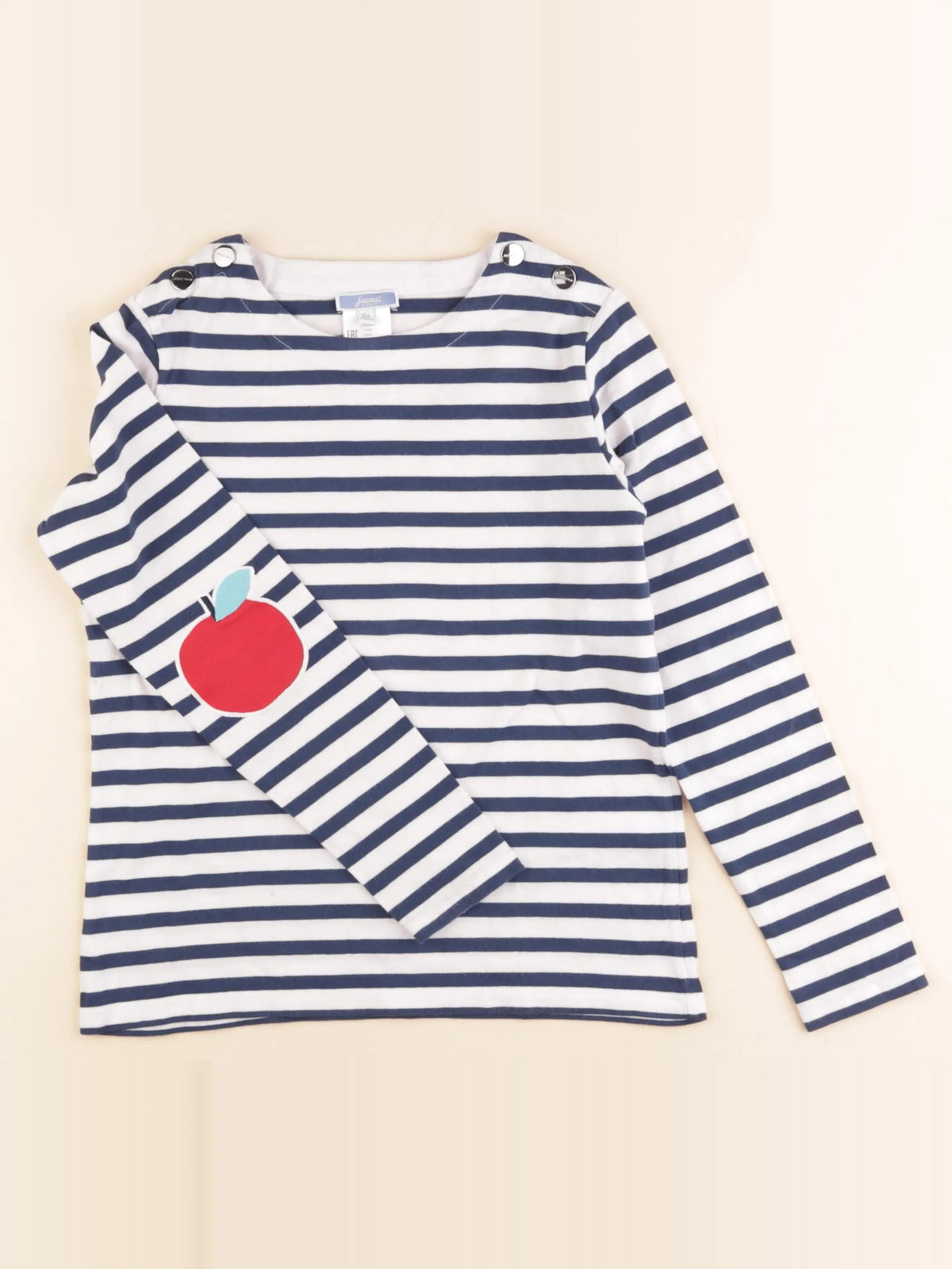 Jacadi - tee-shirt blanc, bleu - 10 ans