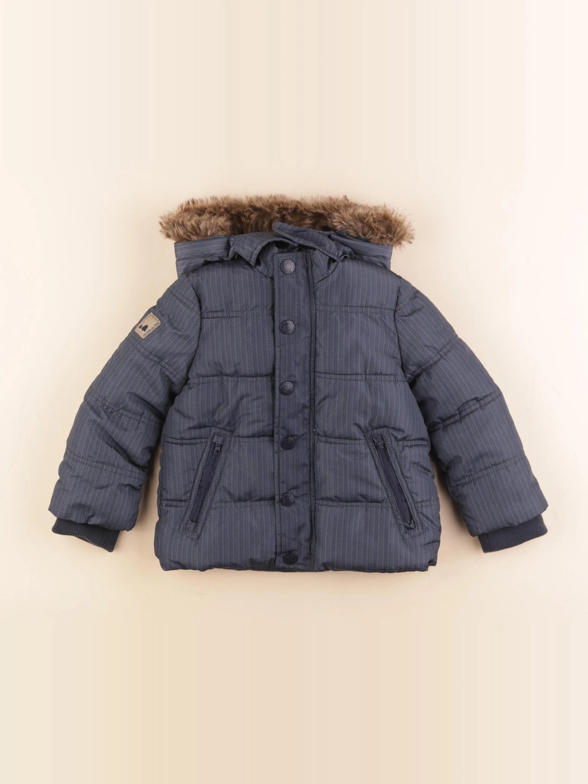 DPAM - doudoune bleu - 2 ans