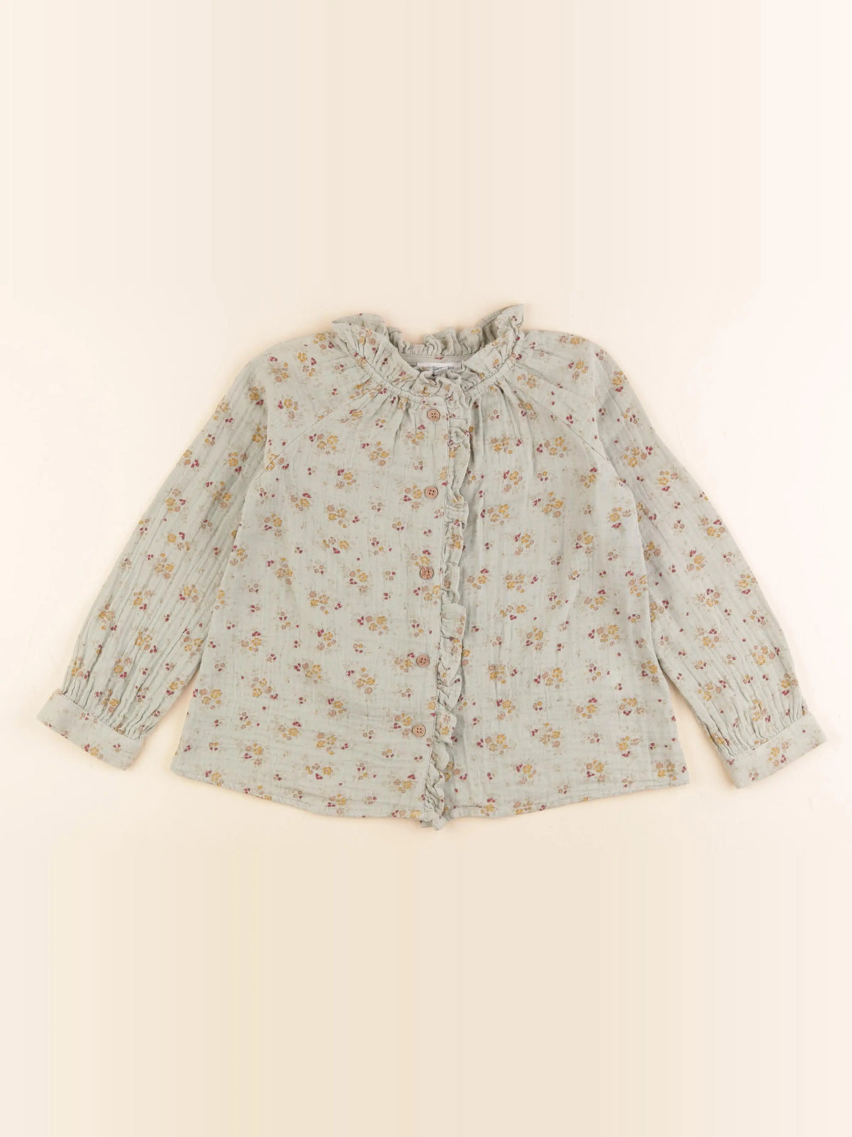 Vertbaudet - chemise vert - 4 ans
