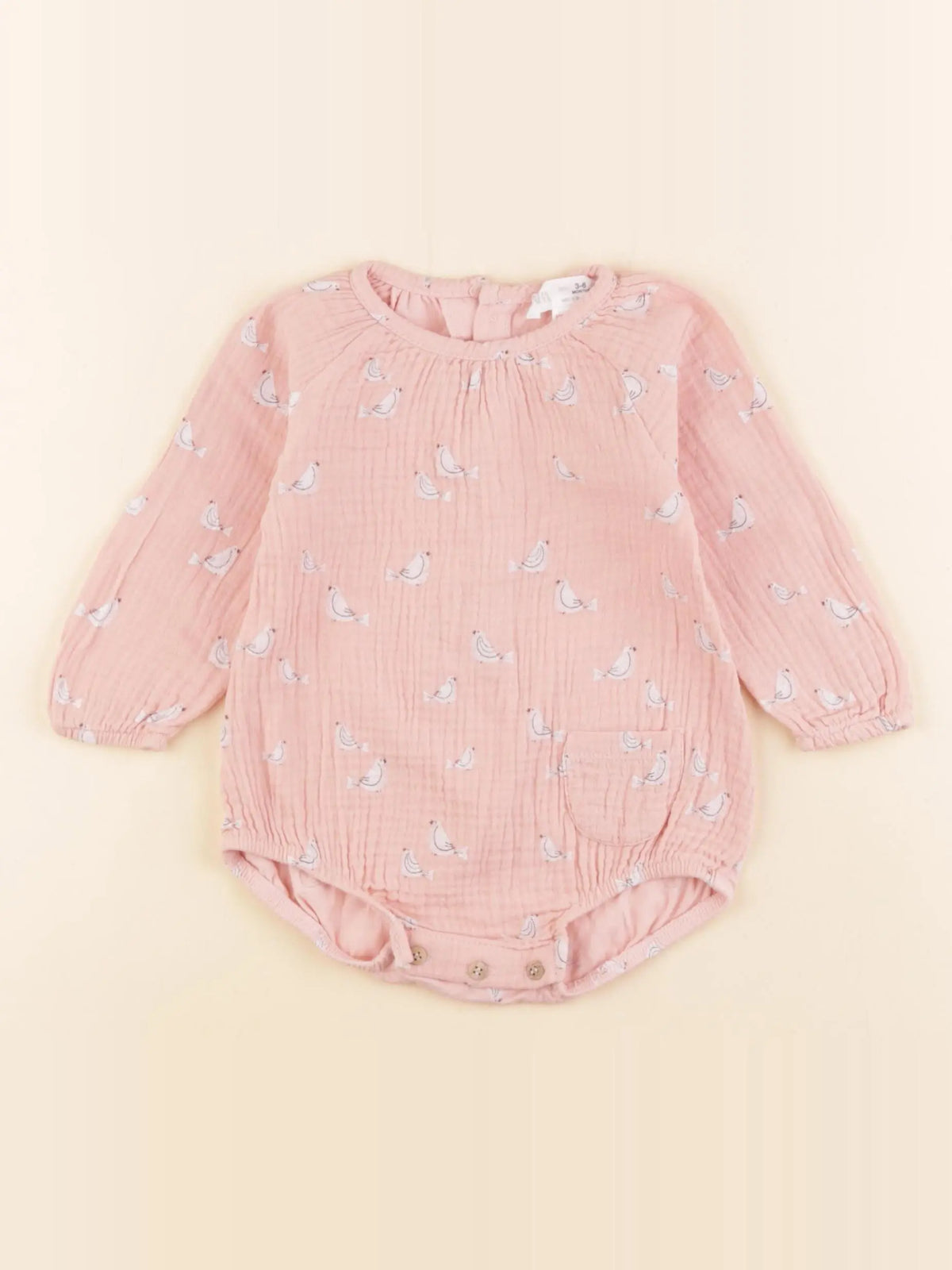 Zara - combinaison rose - 3/6 mois