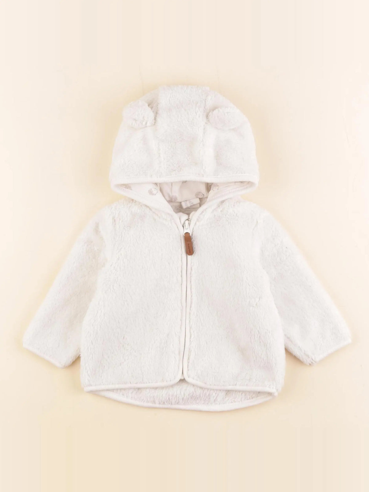 H&M - polaire blanc - 3 mois