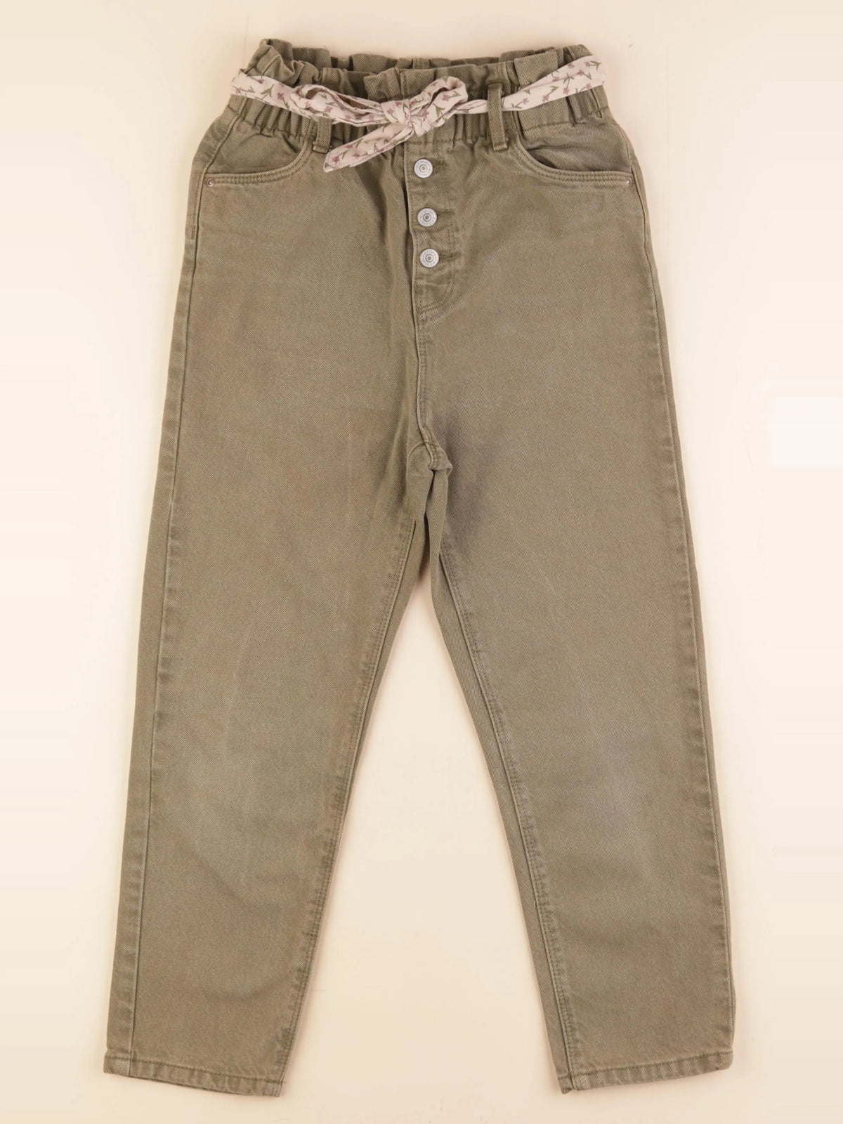Vertbaudet - pantalon vert - 9 ans