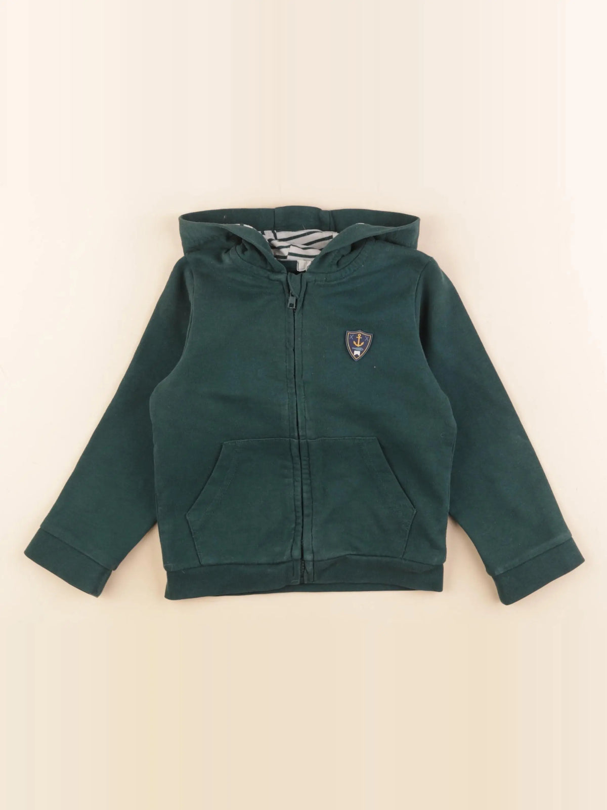 Vertbaudet - sweat vert - 24 mois
