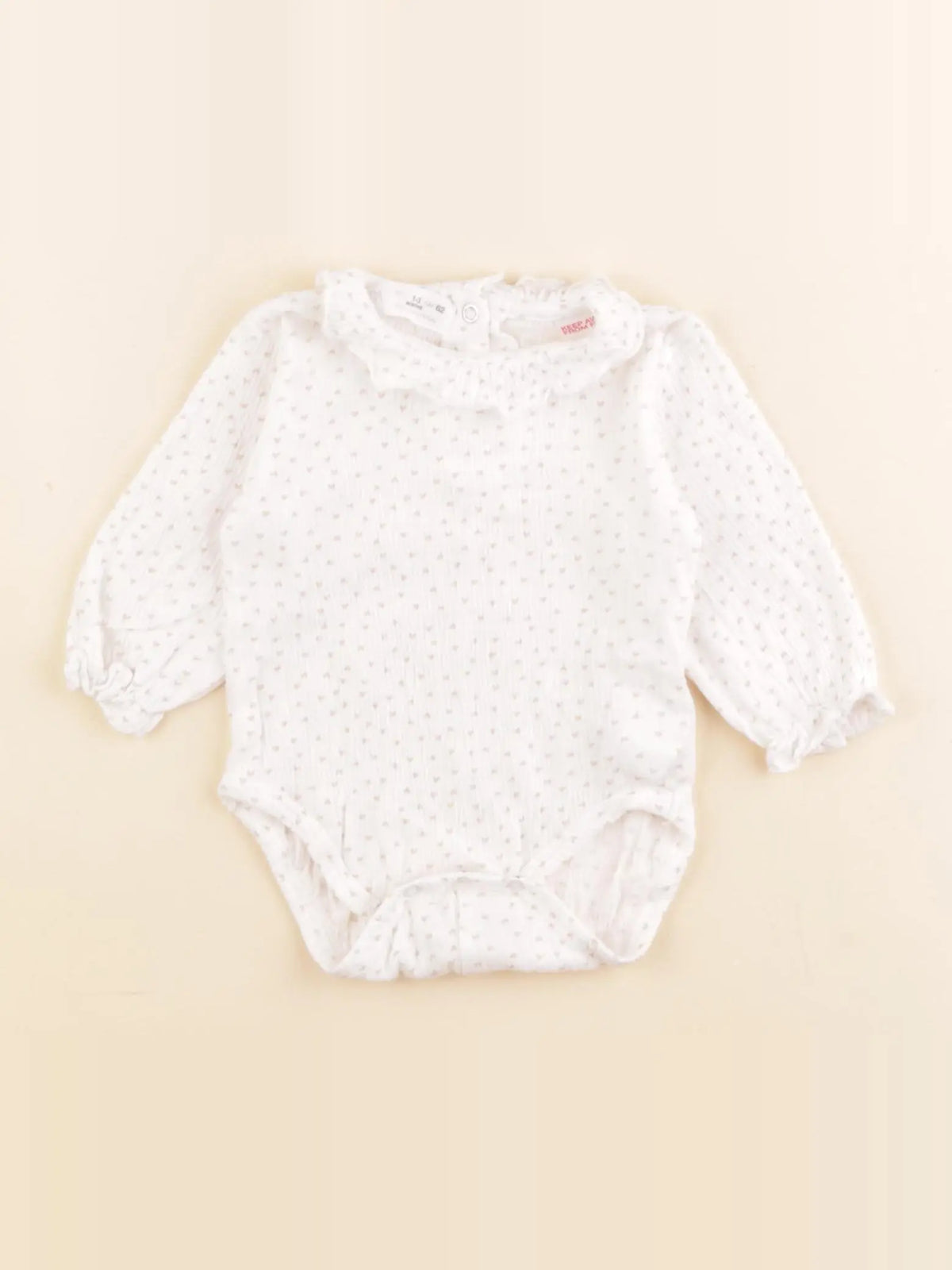 Zara - body à col blanc - 1/3 mois