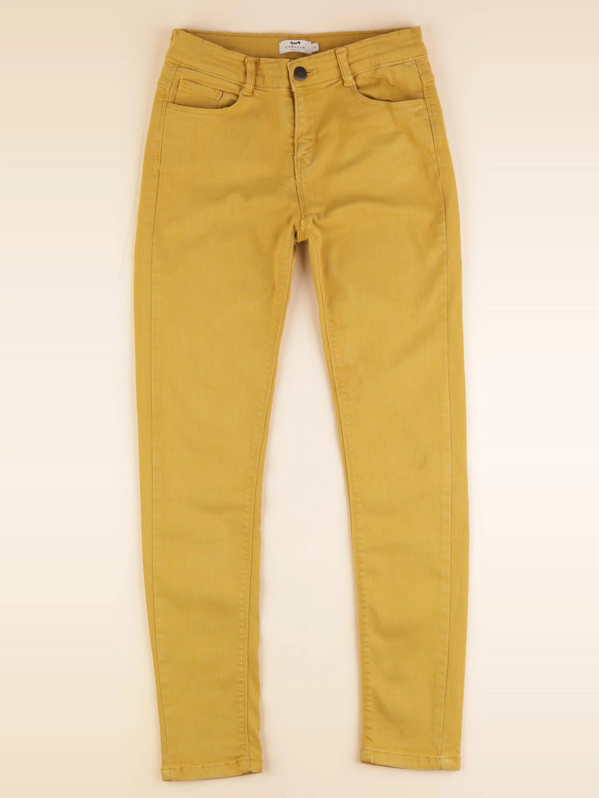 Cyrillus - pantalon jaune - 14 ans