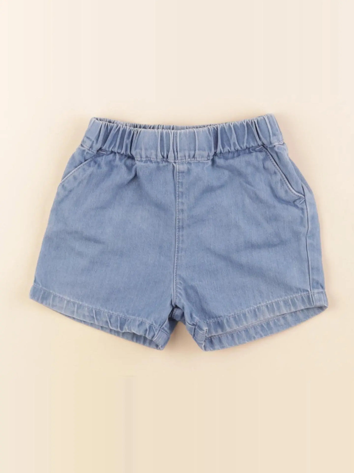 Petit Bateau - short bleu - 18 mois