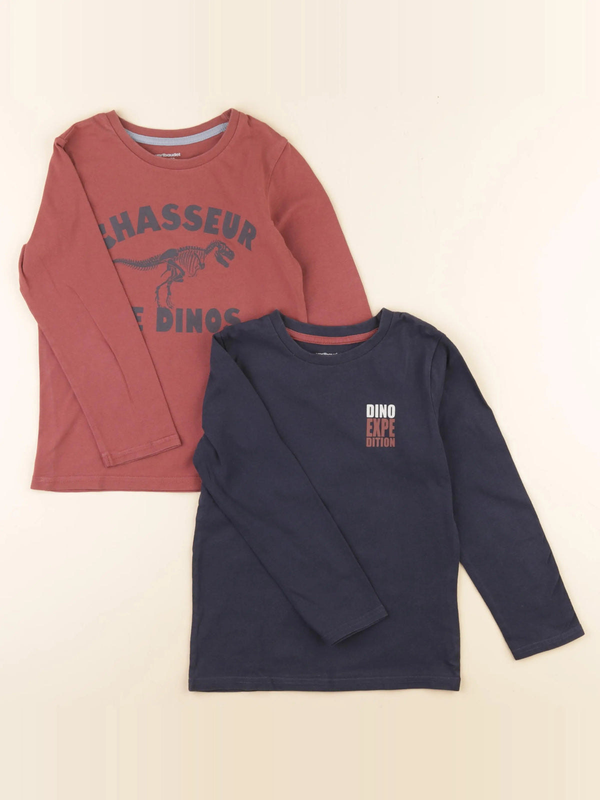 Vertbaudet - tee-shirt bleu, rouge - 6 ans