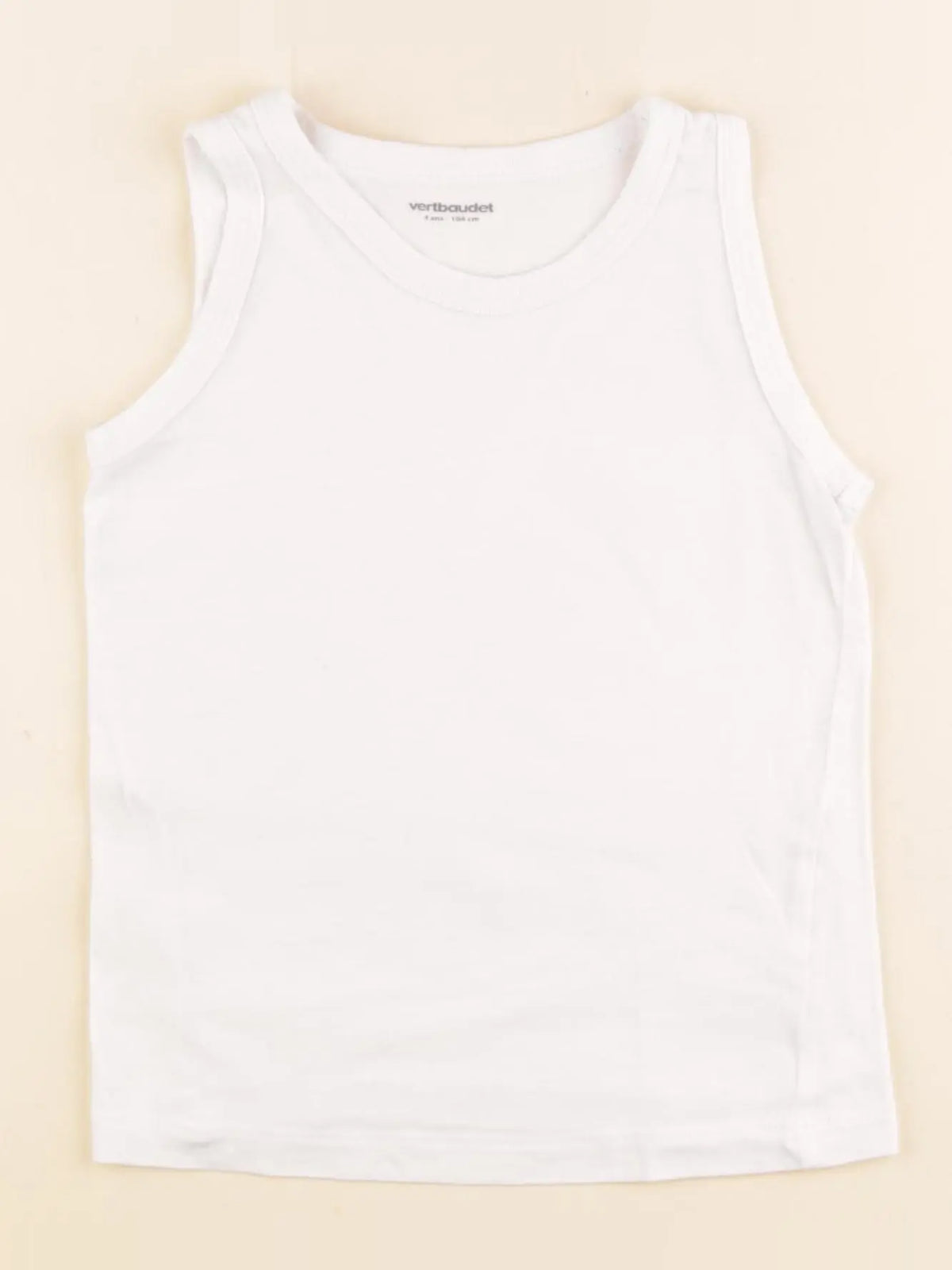 Vertbaudet - maillot de corps blanc - 4 ans