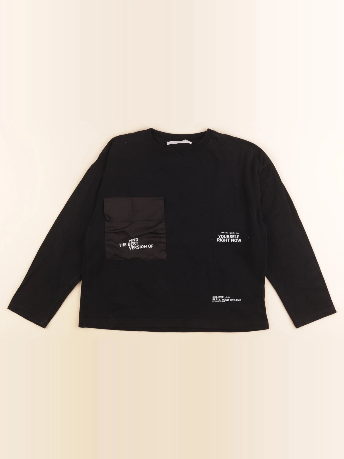 Zara - tee-shirt noir - 8/9 ans