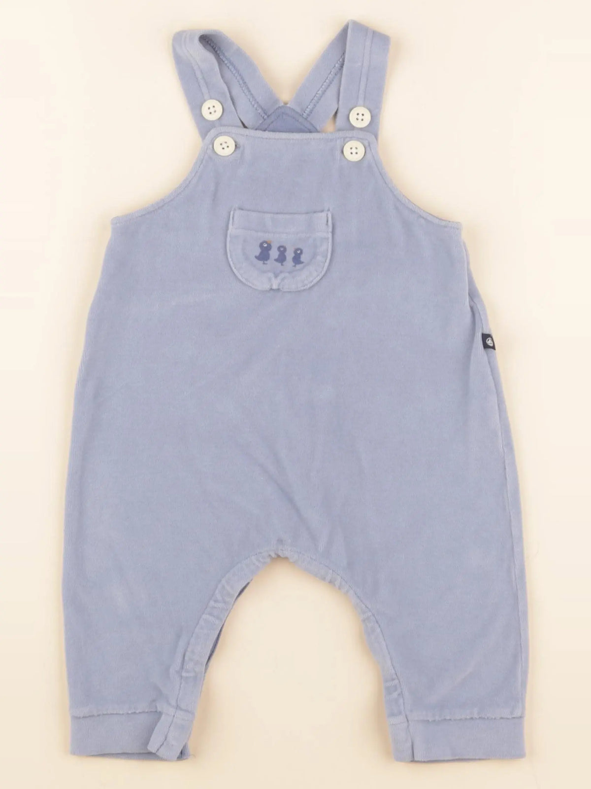 Petit Bateau - salopette bleu - 6 mois
