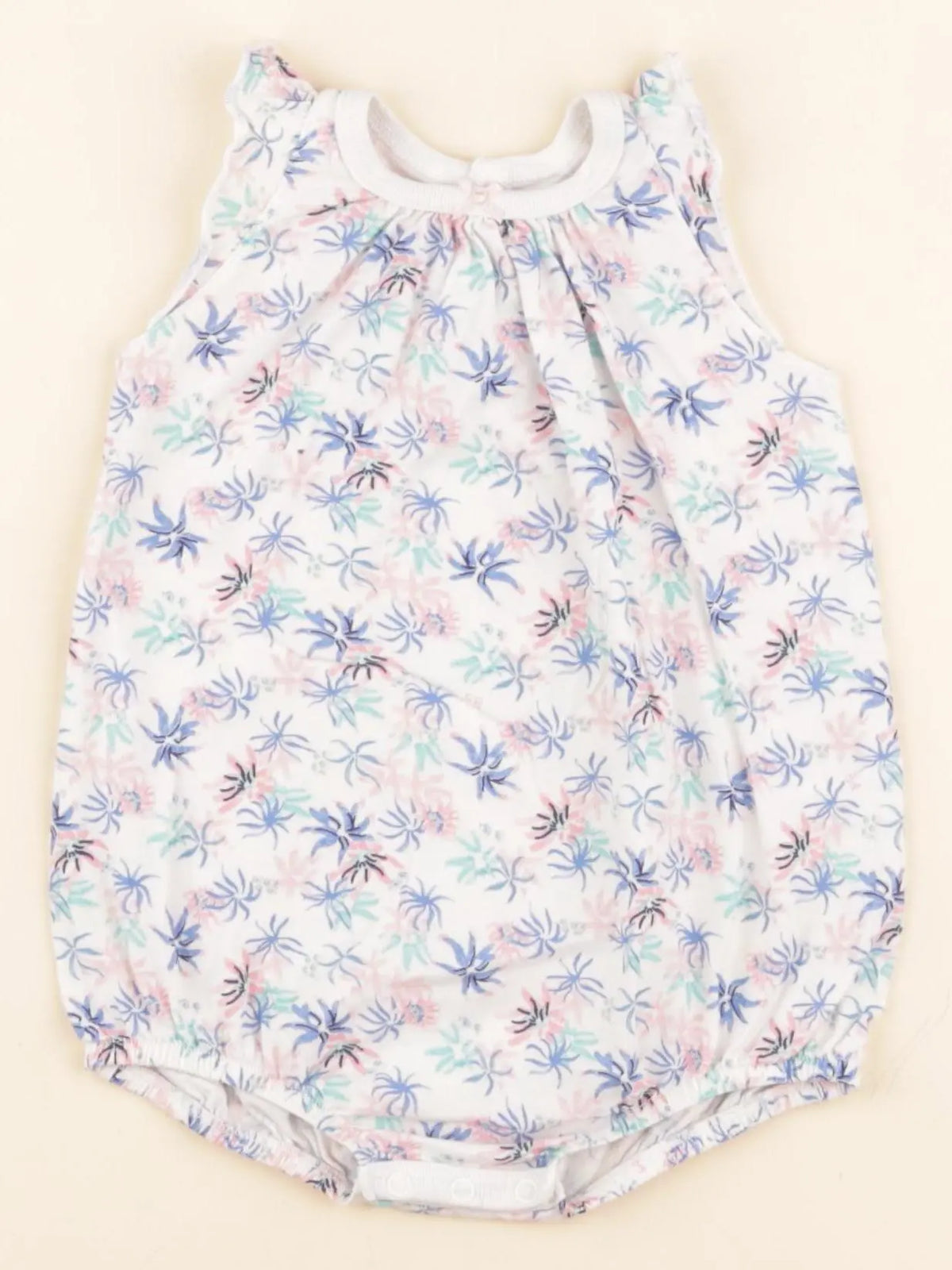 Petit Bateau - combinaison blanc - 6 mois