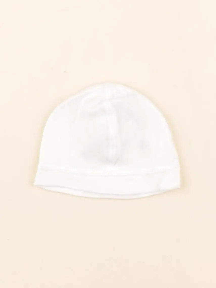 Petit Bateau - bonnet blanc - 1 mois