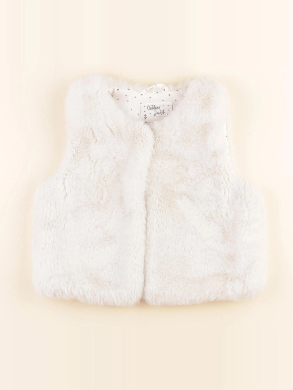 Vertbaudet - gilet beige - 6 ans