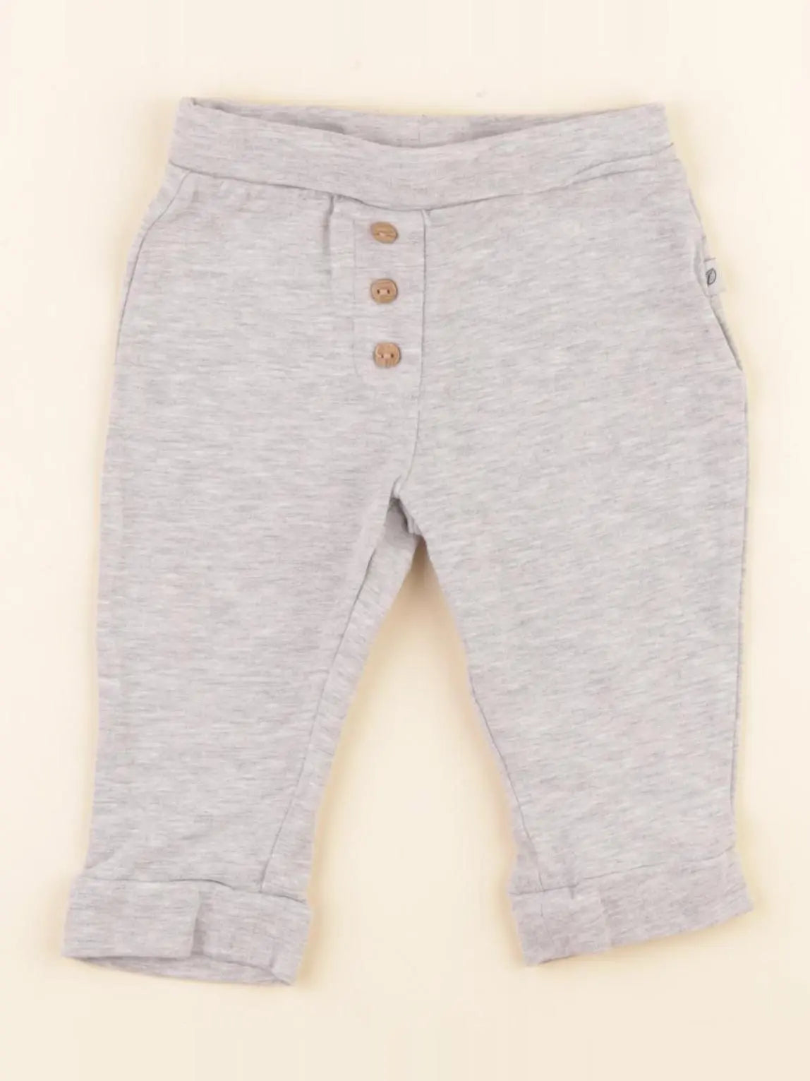 Vertbaudet - legging gris - 6 mois