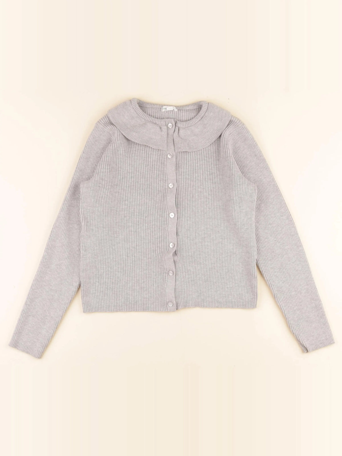 Vertbaudet - gilet gris - 8 ans