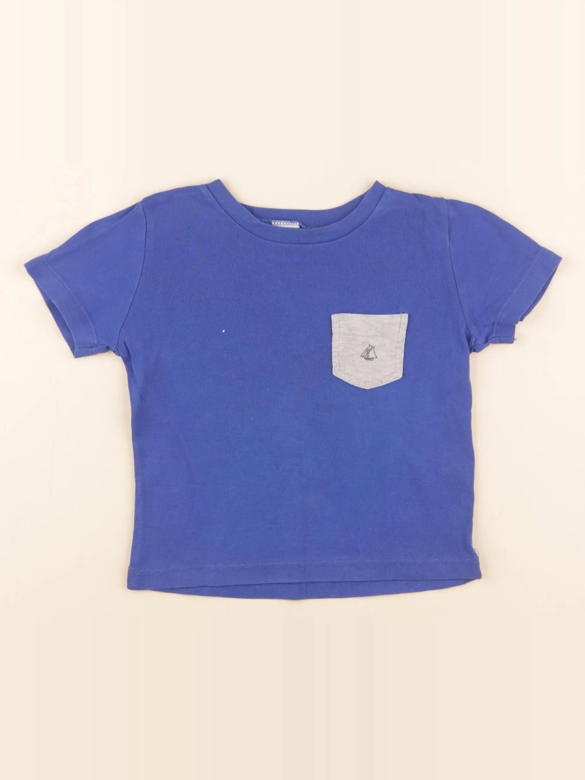 Petit Bateau - tee-shirt bleu - 3 ans