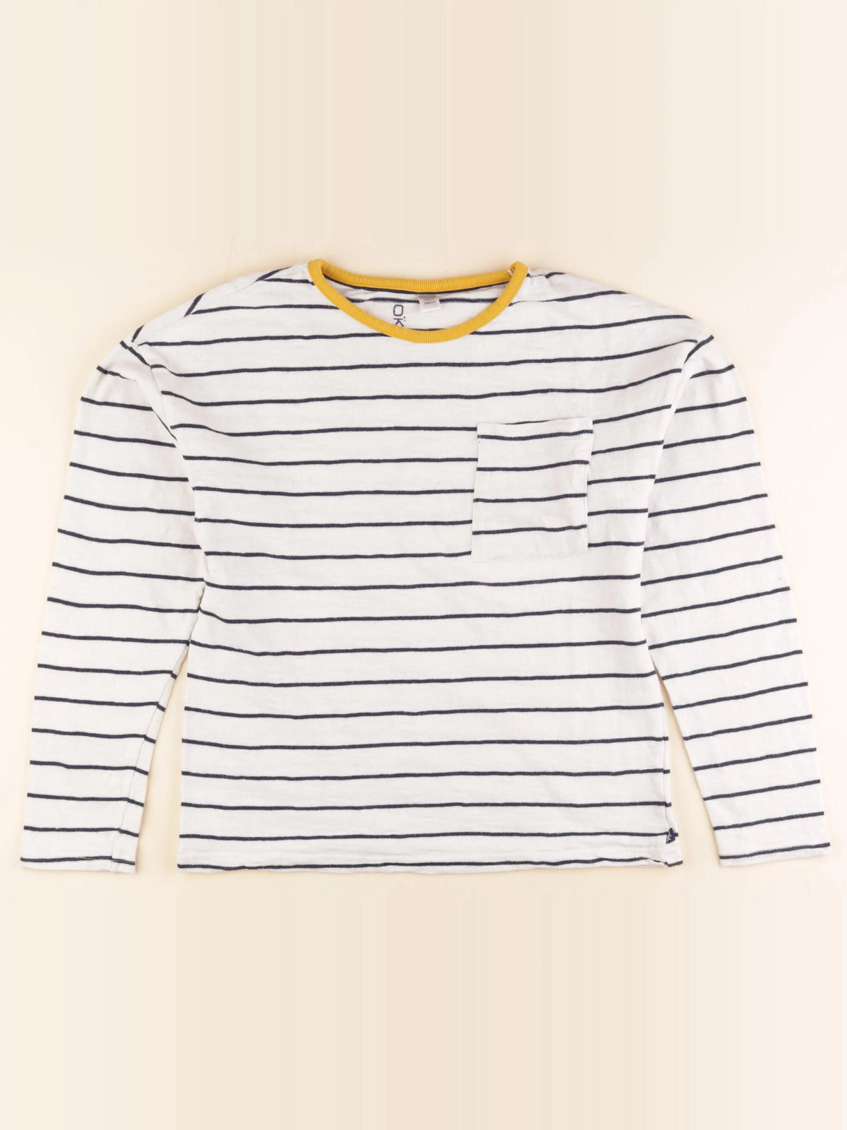 Okaidi - tee-shirt blanc, bleu - 14 ans