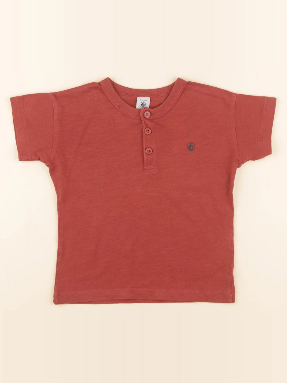 Petit Bateau - tee-shirt rouge - 5 ans