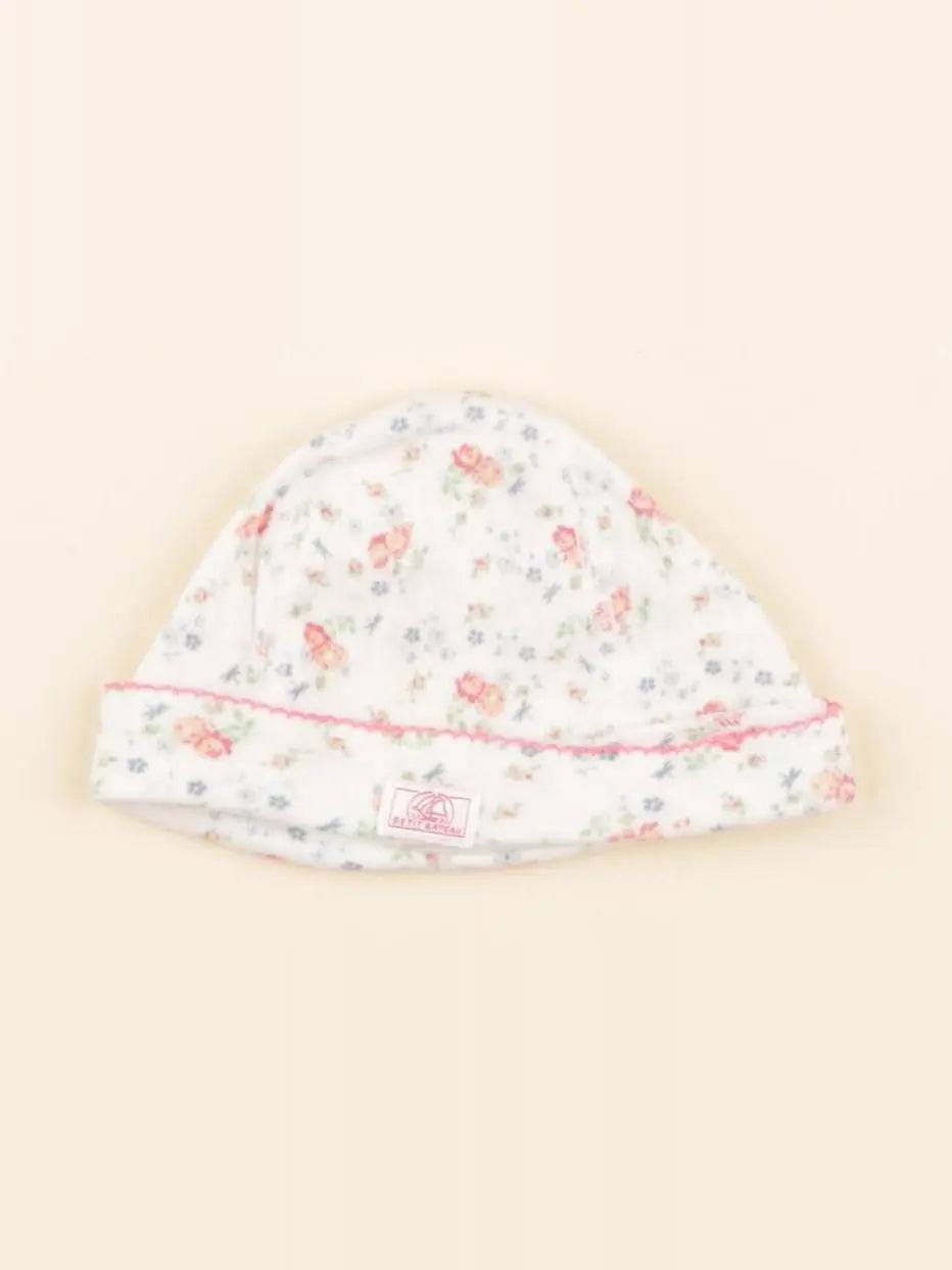 Petit Bateau - bonnet blanc - 3 mois