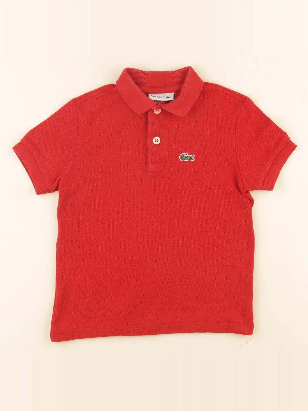 Lacoste - polo rouge - 3 ans
