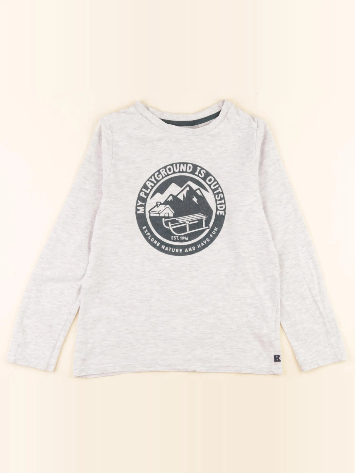 Okaidi - tee-shirt gris - 8 ans