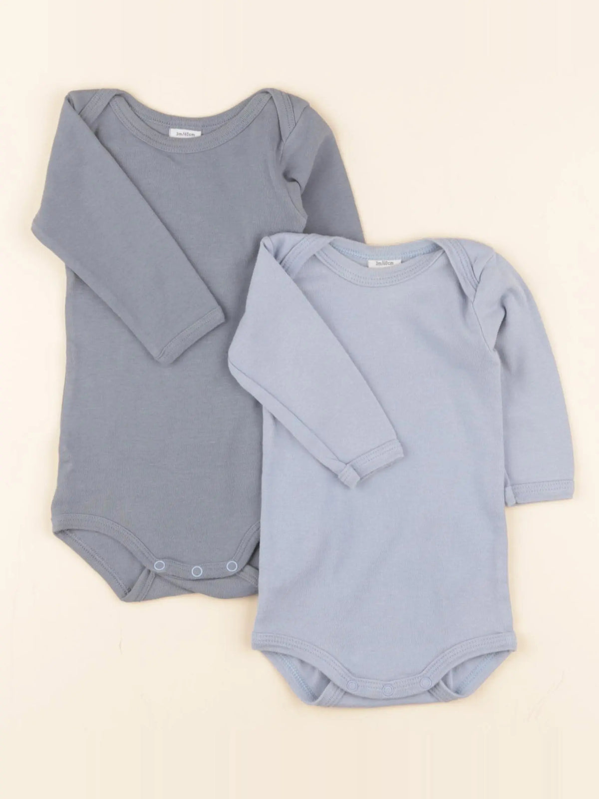 Petit Bateau - body bleu - 3 mois