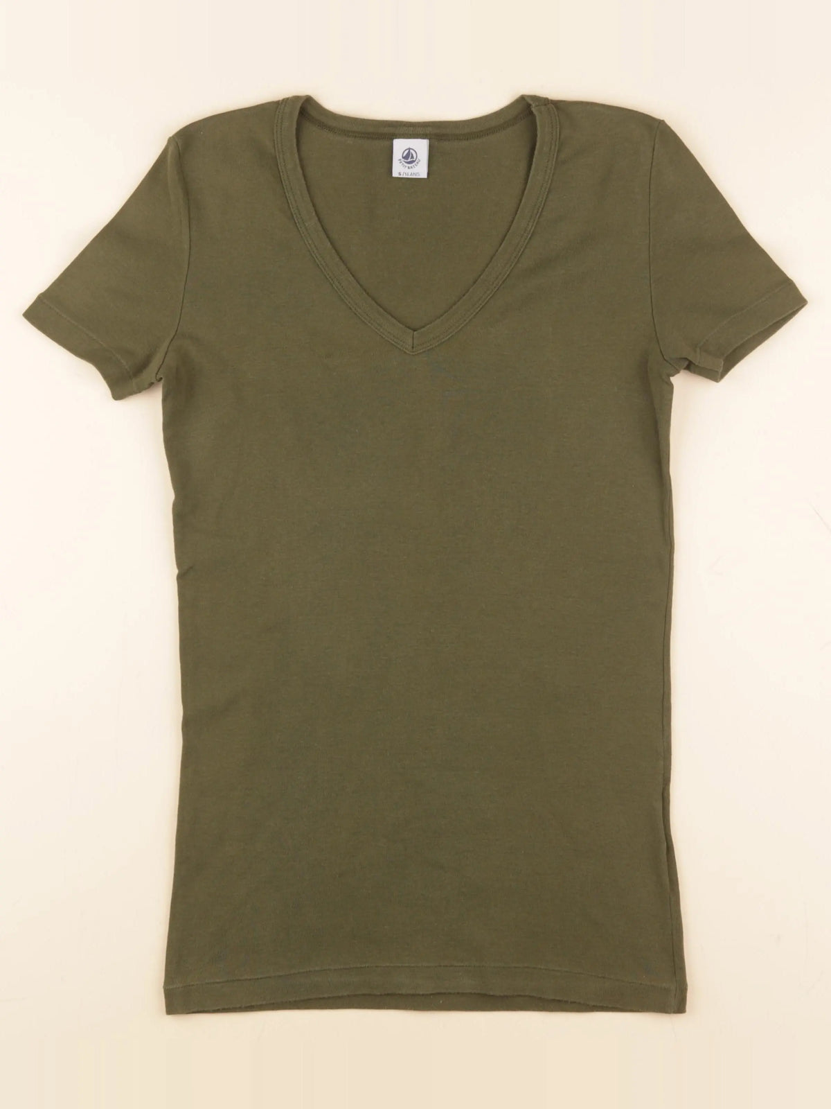 Petit Bateau - tee-shirt vert - 16 ans