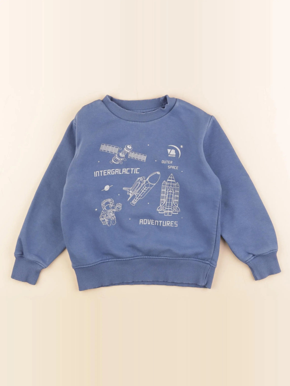 Vertbaudet - sweat bleu - 5 ans