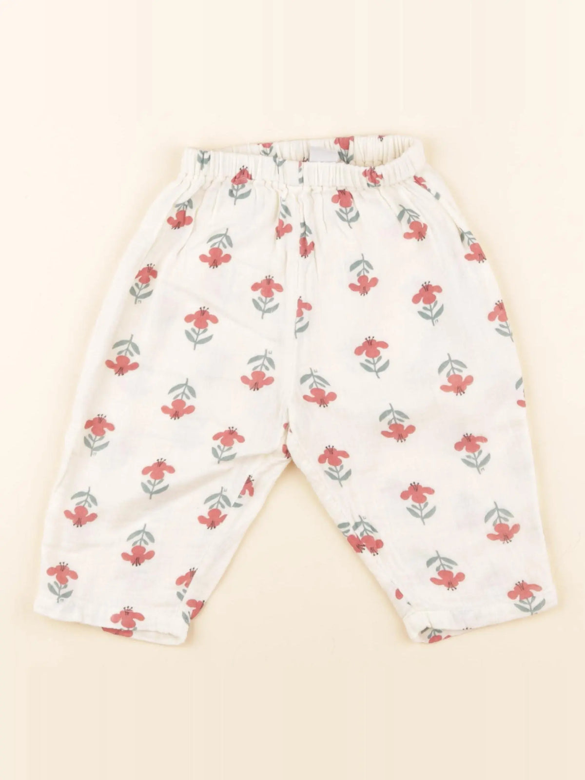 Petit Bateau - pantalon beige - 12 mois