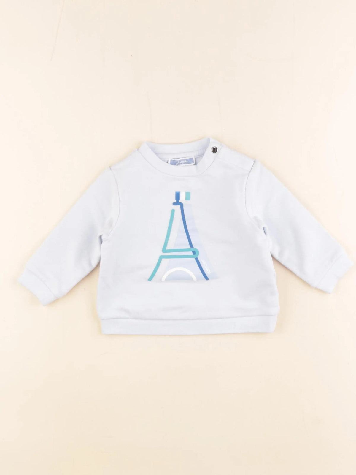 Jacadi - sweat bleu - 6 mois