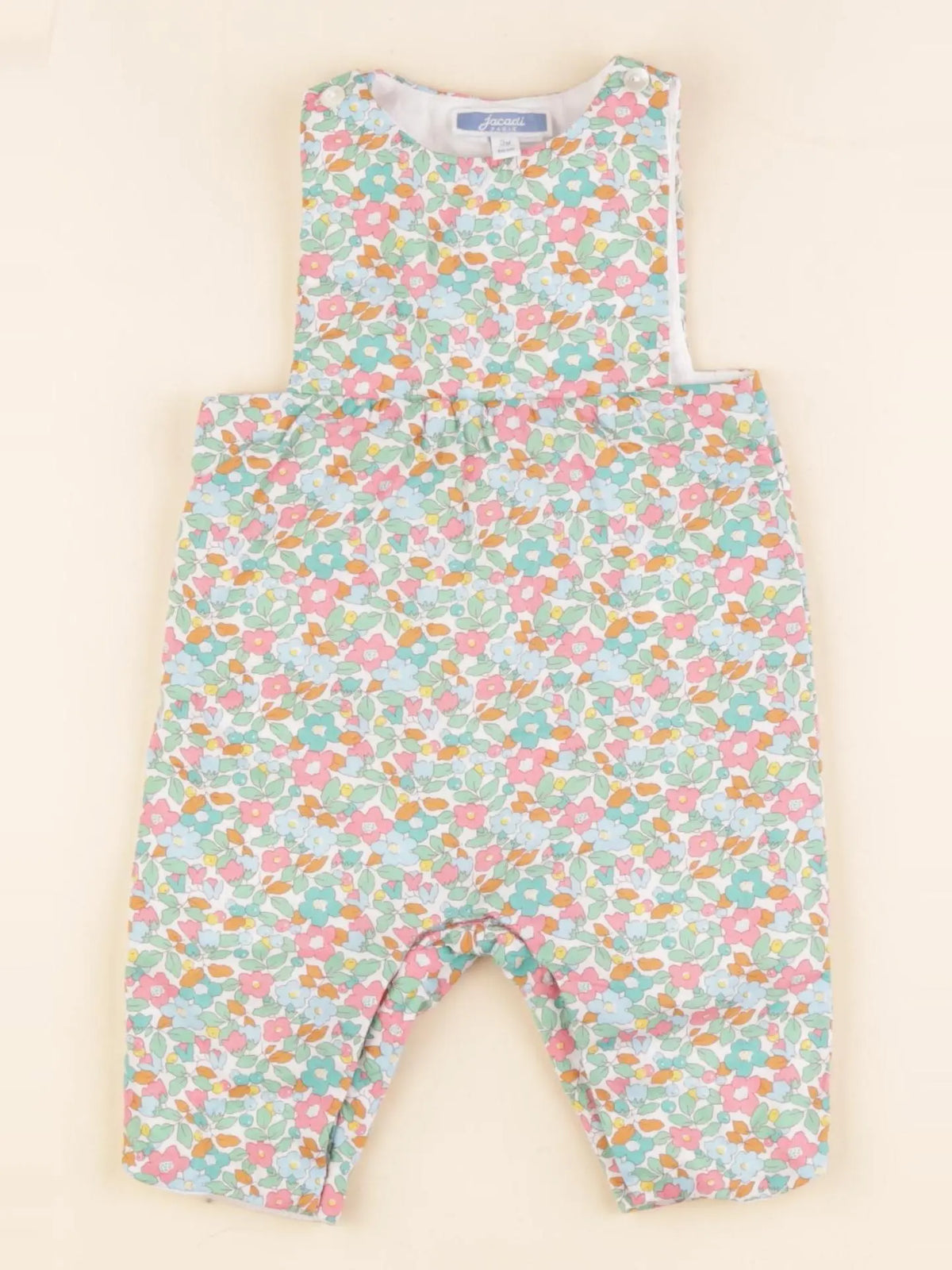 Jacadi - combinaison liberty multicolore - 3 mois
