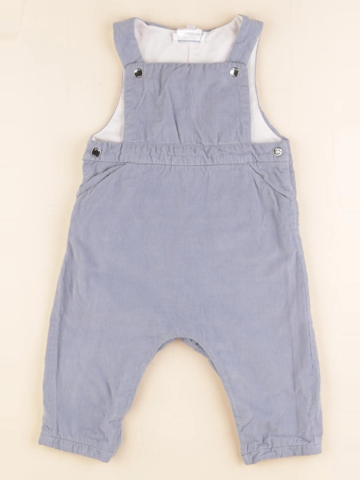 Jacadi - salopette doublé bleu - 12 mois