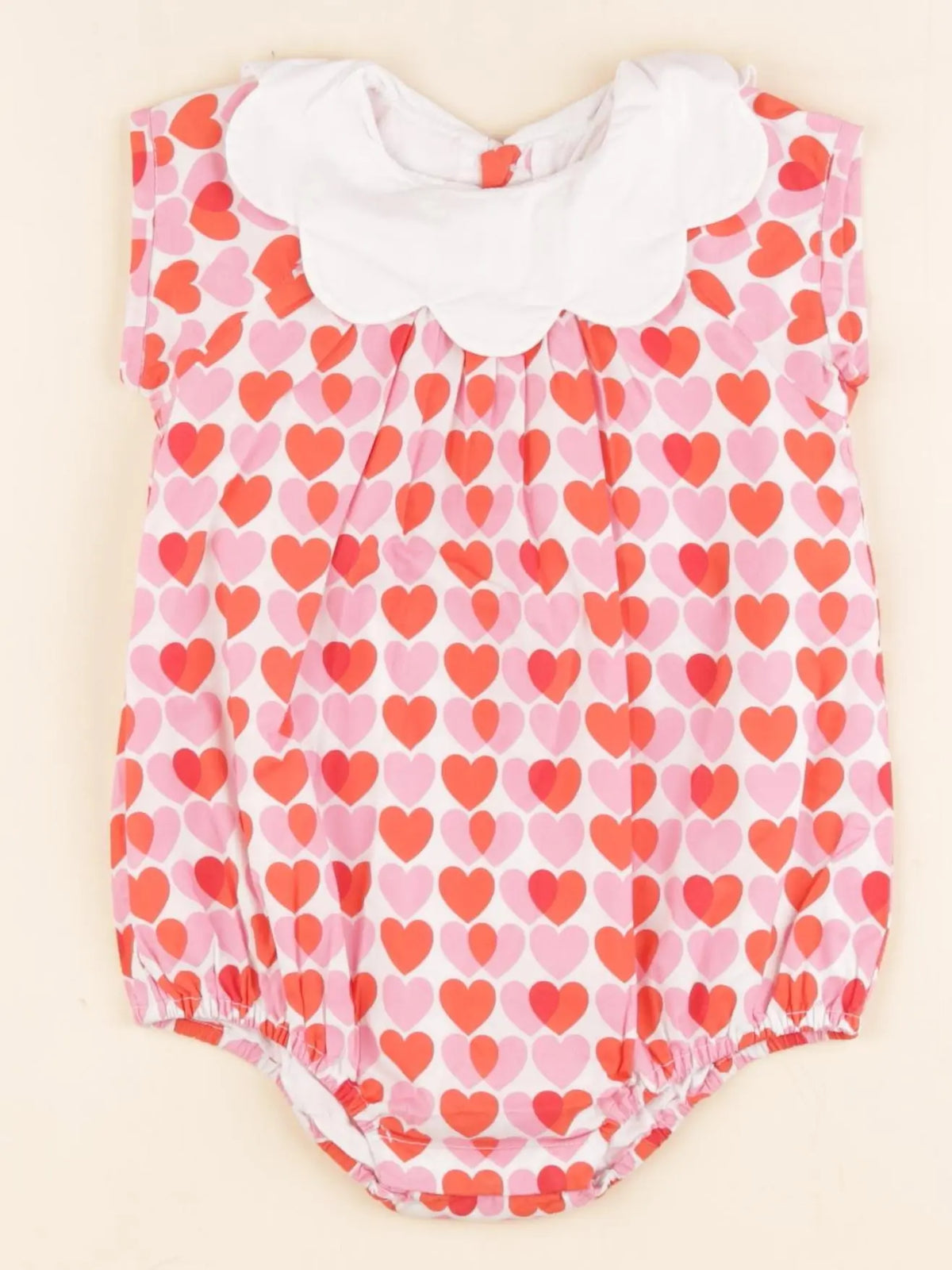 Jacadi - combinaison rose, rouge - 12 mois