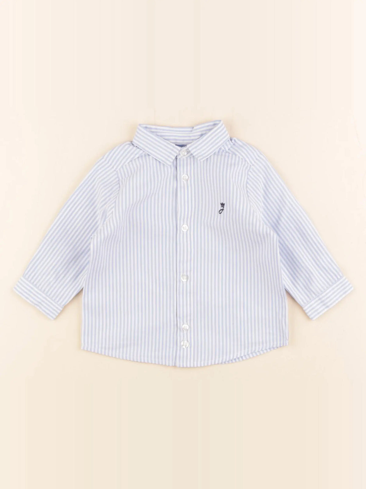 Jacadi - chemise bleu - 6 mois