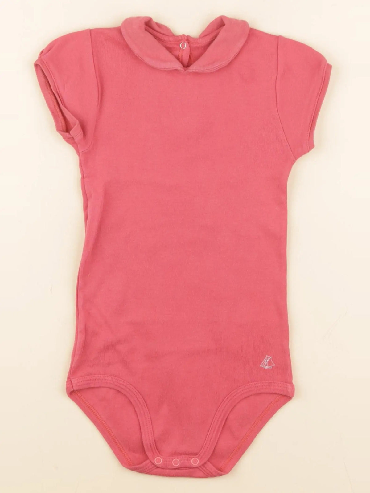 Petit Bateau - body à col rose - 36 mois